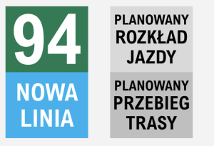 Linia 94. Jednym autobusem po Wyględach z północy na południe. Aż do PKP Płochocin.